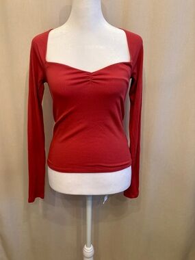 Wilfred Ribbed Sweetheart Top | Size S